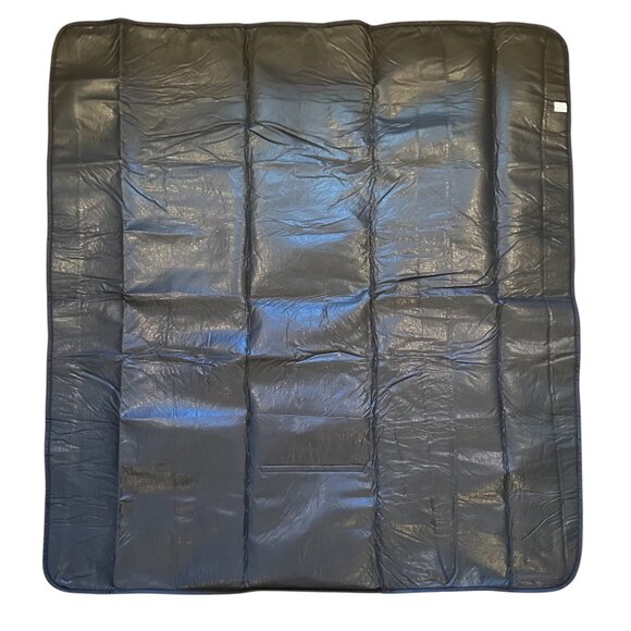 AAA Red Plaid Picnic Blanket Waterproof Backing Carry Handle Vintage NOS Promo - Picture 7 of 16